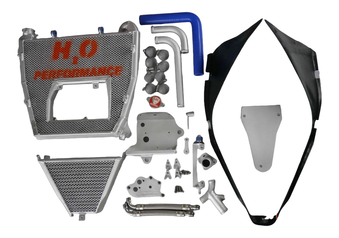 Radiateur huile majoré H2O pour Ducati Hypermotard 1100 2007-2011
