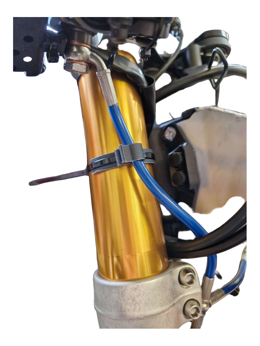 Clip pour durite de frein aviation