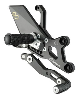 Commandes reculées réglables fixes LIGHTECH noir Honda CBR1000RR