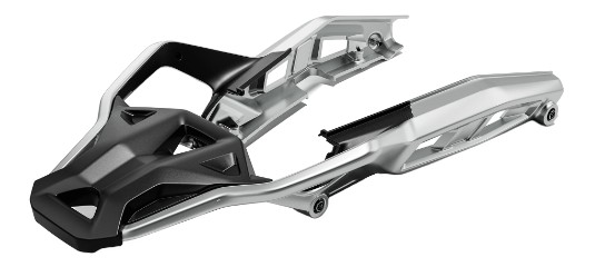 Porte-bagages en aluminium avec poignées passager Moto Guzzi V85 Strada 2024 (2S002240)