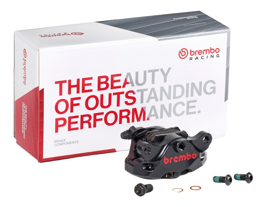 ETRIER ARRIERE BREMBO P2 34 CNC NOIR ENTRAXE 84MM (120A44130)