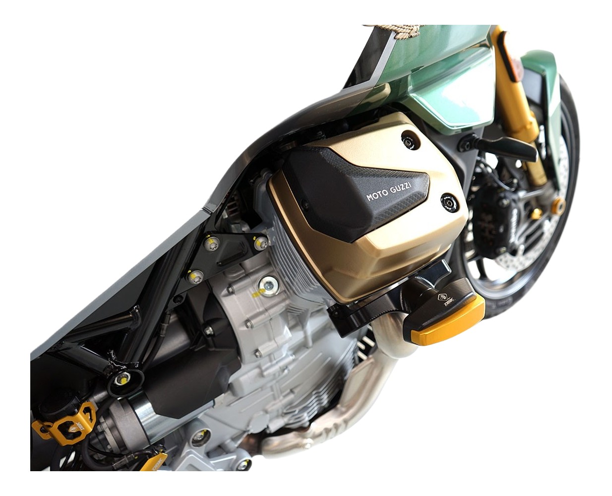 Kit de protection culasse et collecteur MOTO GUZZI V100 Mandello et STELVIO 2024 (PTMG01)