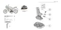BASE DE SUPPORT BEQUILLE AUGMENTÉE DUCABIKE GUZZI V100 MANDELLO (BAC08)