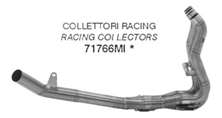 Collecteur racing ARROW inox pour Suzuki 950 et 1000 GSXS 2021-2023 (71766MI)