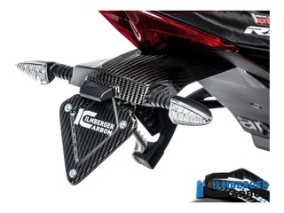 Support de plaque en carbone Ilmberger pour RSV4 et Tuono V4 2021›2024