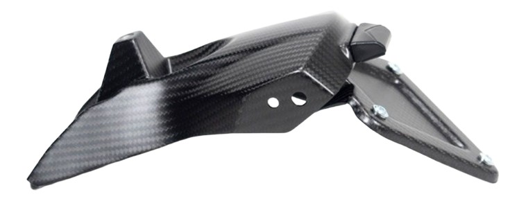 Support de plaque en carbone Ilmberger pour RSV4 et Tuono V4 2021›2024