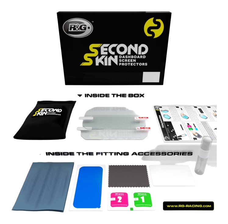 Kit de protection tableau de bord R&G RACING Second Skin - transparent Aprilia