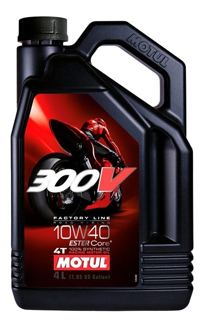 HUILE MOTO MOTUL 300V 10W40 EN BIDON DE 4 L