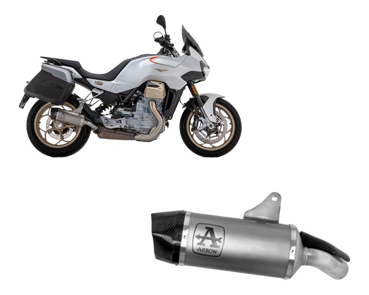 Silencieux INDY RACE ARROW pour Moto Guzzi V100 MANDELLO