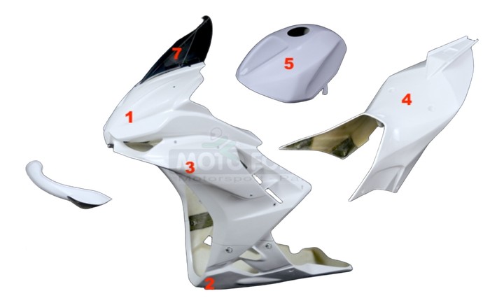 Carénage poly piste complet TUONO V4 2021-2024