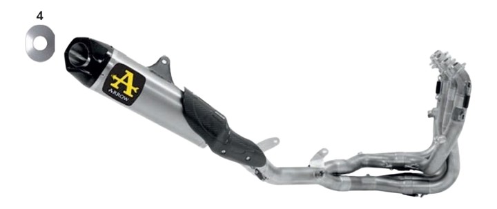Ligne complète COMPETITION titane ARROW CBR1000RR-R 2020-2024 (71212CKZ)