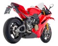 Silencieux WORKS ARROW Titane, raccord titane, Ducati Panigale V4 / S 2025 (71163PK)