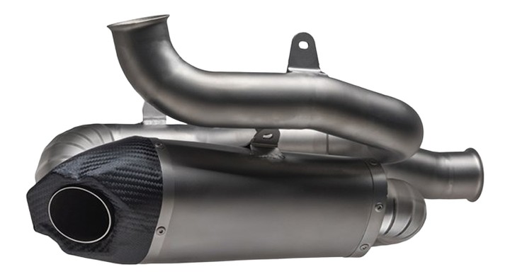 Silencieux WORKS ARROW Titane, raccord titane, Ducati Panigale V4 / S 2025 (71163PK)