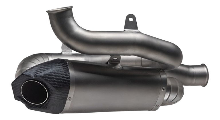 Silencieux WORKS ARROW Titane, raccord titane, Ducati Panigale V4 / S 2025 (71163PK)