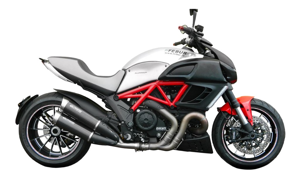 Silencieux Evo5 homologués SPARK Ducati Diavel 2011-2014 (GDU2001)