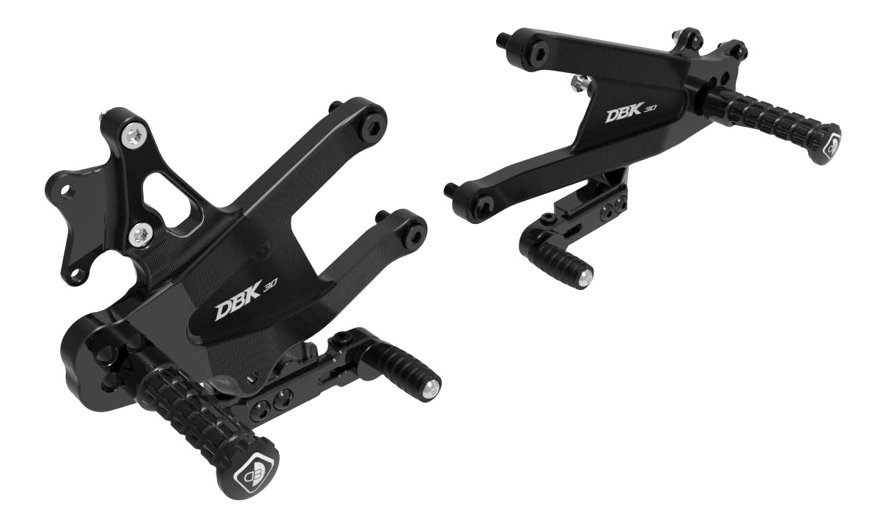 Commandes reculées réglables DBK Ducati Panigale V4, V4s 2025 (PRV402)