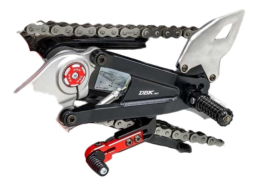 Commandes reculées réglables DBK Ducati Panigale V4, V4s 2025 (PRV402)