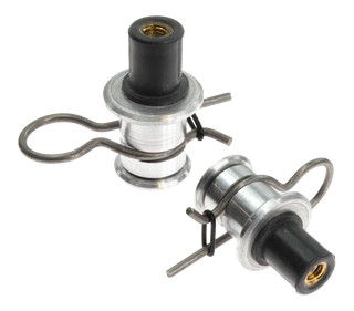 Paire de supports de flancs de carénage aluminium pour fixation rapide