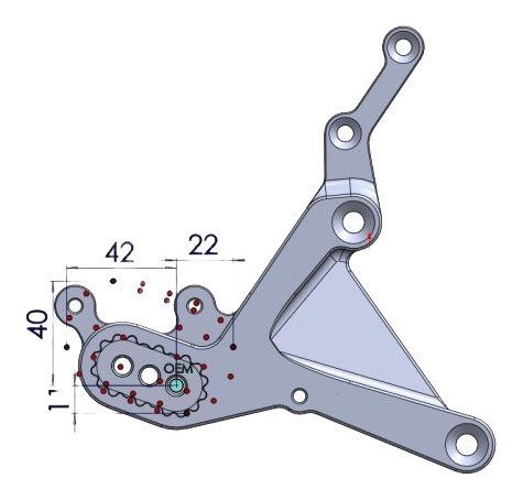 Commandes reculées PP Tuning Ducati Panigale V2 2025