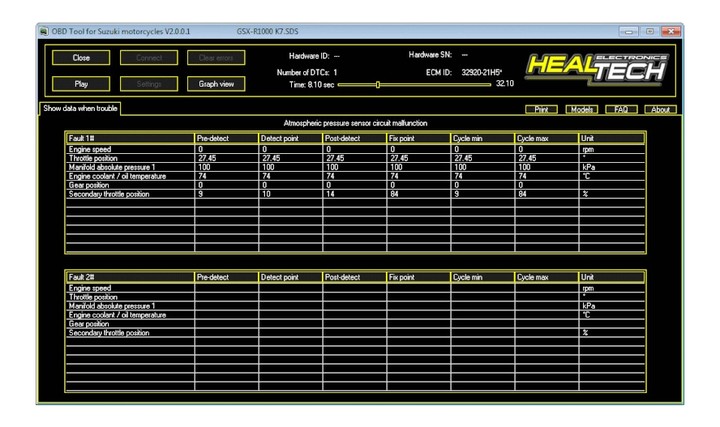 Valise diagnostic HONDA motos OBD Tool HEALTECH (OBD-H01)