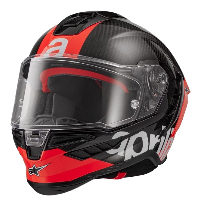 CASQUE ALPINESTARS APRILIA THROTTLE CARBONE