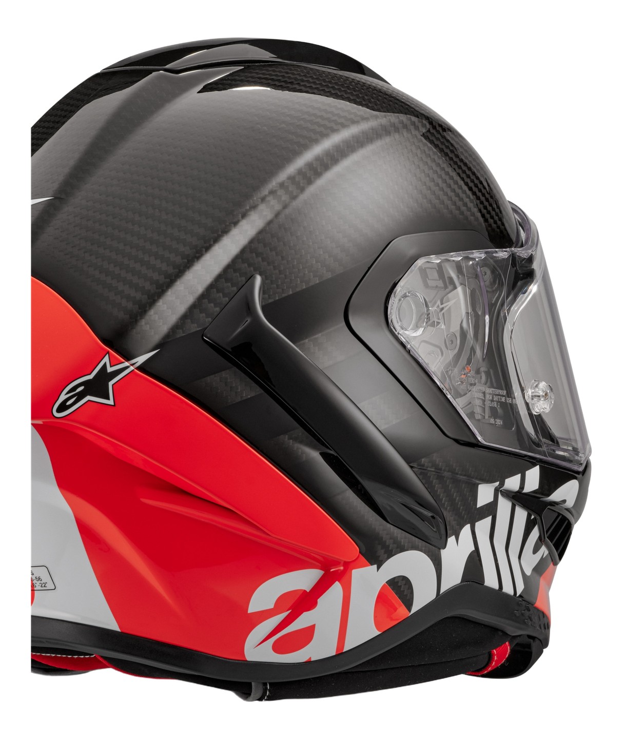 CASQUE ALPINESTARS APRILIA THROTTLE CARBONE