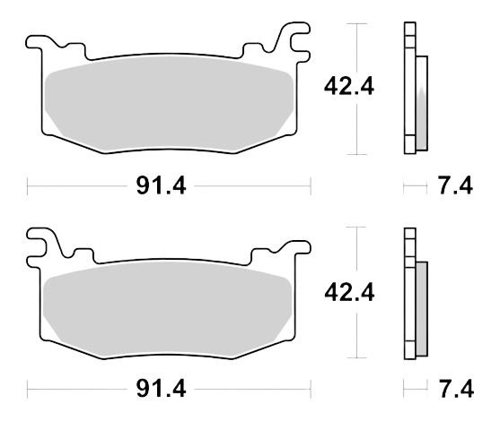 Plaquettes de frein avant RoadPRO Carbone Racing MOTO MASTER pour etrier Brembo Hypure