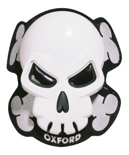 Sliders de genou OXFORD Skull blanc