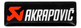 Autocollant sticker Gel Logo Akrapovic 30 x 11 mm