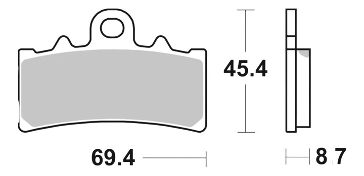 Plaquettes avant Brembo SR pour Aprilia RS457 2024-2025 (07GR18SR)