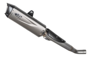 Ligne 3/4 inox/titane silencieux FORCE EVO Street Triple 765R/S/RS, Daytona Moto2 765 2017-2024 SPARK (GTR0510T)