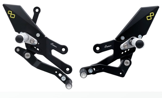 Commandes reculées réglables LIGHTECH repliables - sélection standard YAMAHA R7 (FTRYA018W)