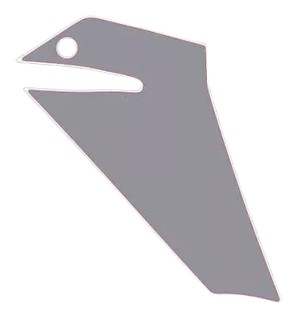 STICKER D'ORIGINE GRIS POUR SABOT ARPILIA TUONO 2025 (2H004535/2H004536)