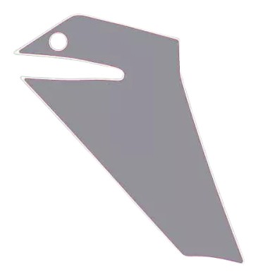 STICKER D'ORIGINE GRIS POUR SABOT ARPILIA TUONO 2025 (2H004535/2H004536)
