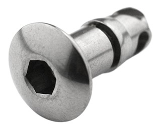 Vis quart de tour type Dzus en titane