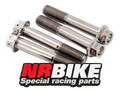 VIS D'ETRIERS AVANT PERCEES EN TITANE DUCATI PANIGALE 1199,1299