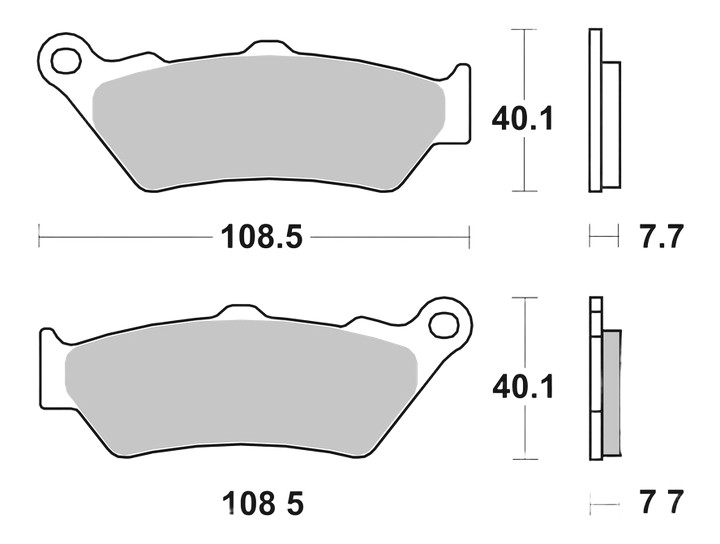 Plaquettes de frein avant BREMBO métal fritté VOGE 900 DSX 2024-2026 (07BB03SA)