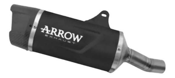 Silencieux ARROW INDY RACE EVO en alu noir pour CF-MOTO 450NK, 450SR 2023-2024 (71959AKN)