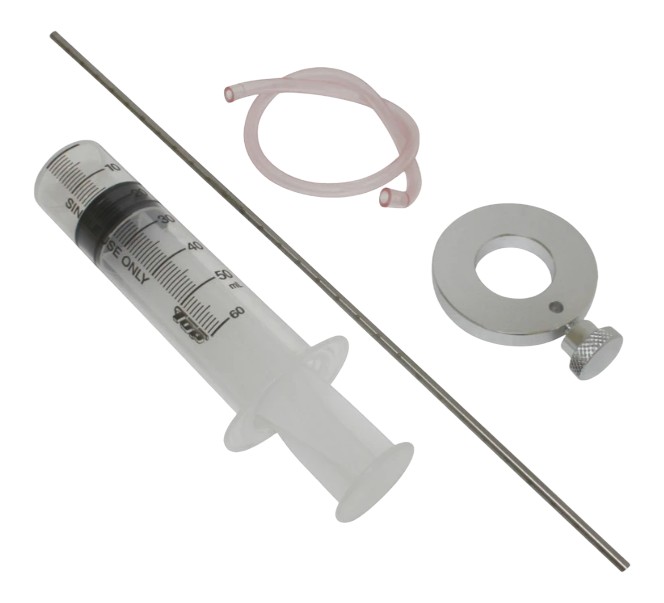 OUTIL SERINGUE MESUREUR CAPACITE HUILE DE FOURCHE