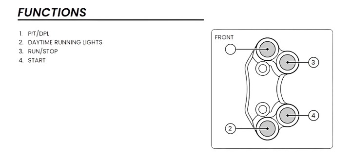 Commodo de guidon Routier droit pour Ducati Panigale V4 2025-2026,Panigale V4R 2026 (PLD 056)