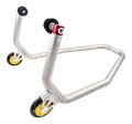 Béquille arrière LighTech RSS005R en acier inoxydable avec rouleaux (RSS005R)
