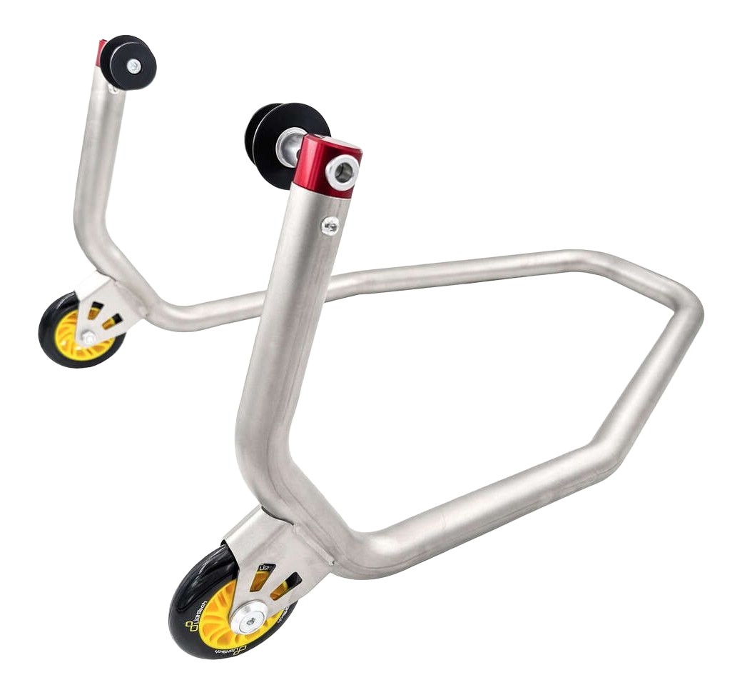 Béquille arrière LighTech RSS005R en acier inoxydable avec rouleaux (RSS005R)