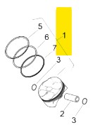 PISTON ORIGINE APRILIA (1A014402AA)