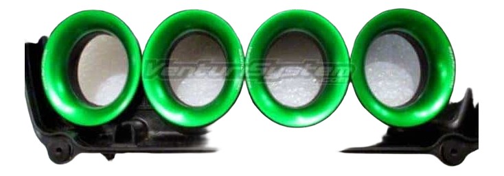 KIT CORNETS D'ADMISSION RACING KAWASAKI ZX6R 2009›2017 (VS34)