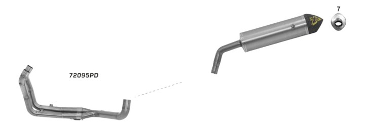 LIGNE COMPLETE ARROW 1200 XTZ SUPER TENERE 10-20