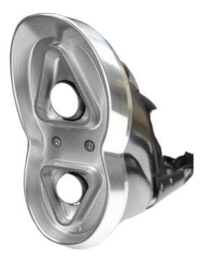 Silencieux Zard Inox Ducati Diavel / Embout Alu