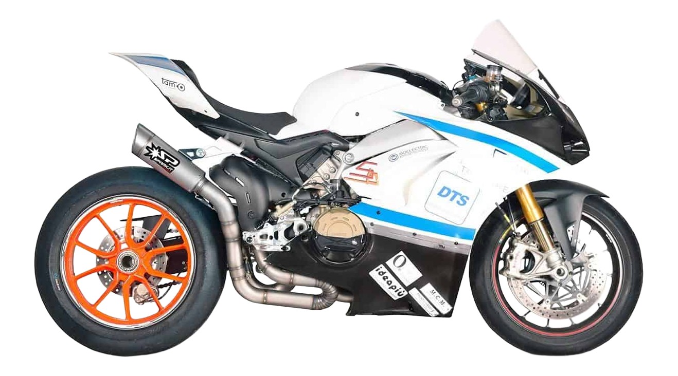 DEMI LIGNE SPARK INOX + SILENCIEUX GRID-O POUR DUCATI PANIGALE V4