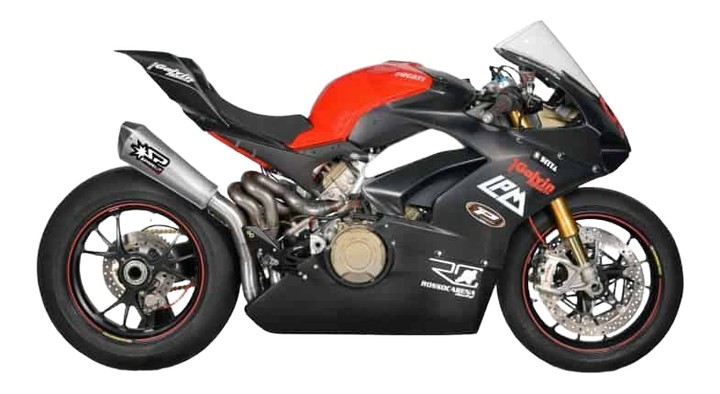 DEMI LIGNE SPARK INOX + SILENCIEUX KONIX POUR DUCATI PANIGALE V4