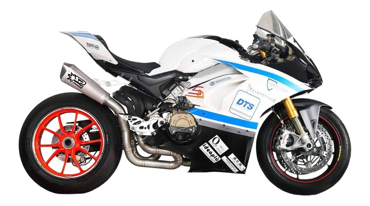 DEMI LIGNE SPARK INOX + SILENCIEUX KONIX POUR DUCATI PANIGALE V4