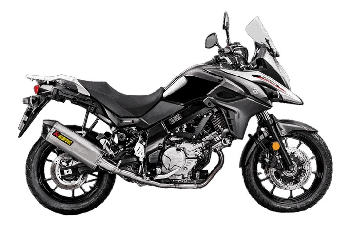 DEMI LIGNE AKRAPOVIC SUZUKI 650 V-STROM 2017›2019 (S-S6R9-WT)